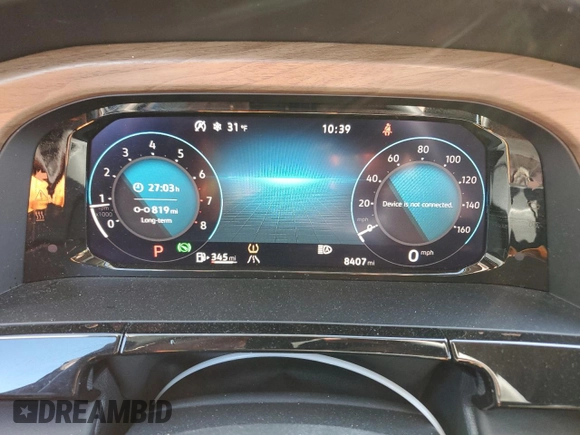 2025 Volkswagen Atlas SE with VIN 1V2HR2CA6SC502567, listed as a Copart auction lot 42052585 with 8,407 mi miles and Clean title. Bid and sale history available at DreamBid. Image 9.