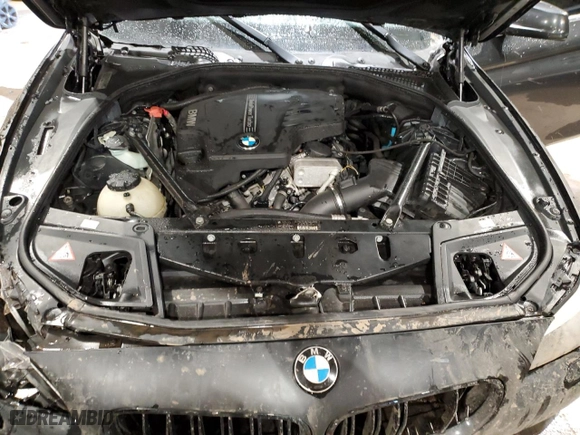 2012 BMW 5 Series 528i with VIN WBAXG5C5XCDX02268, listed as a Copart auction lot 44972375 with 144,114 mi miles and Salvage Title. Bid and sale history available at carsss.com. Image 12.