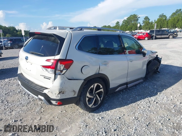 2023 Subaru Forester Touring with VIN JF2SKARC5PH500285, listed as a IAAI auction lot 42509493 with 18,737 mi miles and . Bid and sale history available at DreamBid. Image 4.