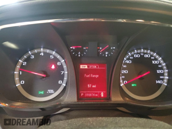 2017 GMC Terrain SLT with VIN 2GKFLUEK1H6277847, listed as a Copart auction lot 53280505 with 99,874 mi miles and Salvage Title. Bid and sale history available at carsss.com. Image 9.