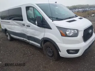 2023 Ford Transit Passenger XL with VIN 1FBAX2YG1PKA92302, listed as a IAAI auction lot 42187709 with 76,445 mi miles. Bid and sale history available at carsss.com. Image 13.