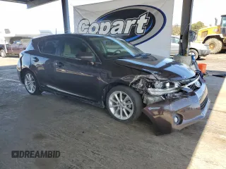 2011 Lexus CT 200h with VIN JTHKD5BH8B2016353, listed as a Copart auction lot 56593395 with 182,156 mi miles and Salvage title. Bid and sale history available at DreamBid. Image 4.