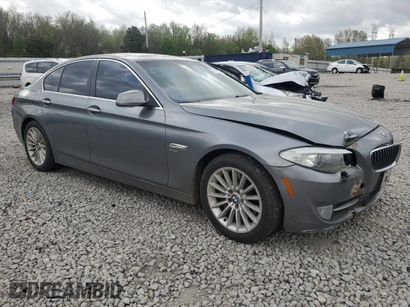 2011 BMW 5 Series 535i xDrive with VIN WBAFU7C57BDU55063, listed as a Copart auction lot 51517445 with 271,467 mi miles and Salvage Title. Bid and sale history available at carsss.com. Image 4.