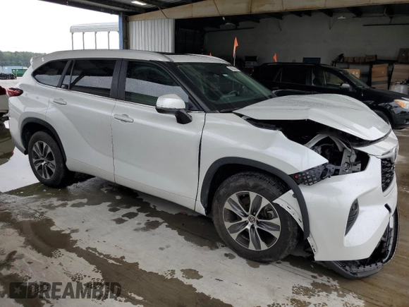 2023 Toyota Highlander L with VIN 5TDKDRAH8PS023507, listed as a Copart auction lot 58684065 with 50,294 mi miles and Salvage title. Bid and sale history available at DreamBid. Image 4.