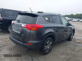 2015 Toyota RAV4 LE with VIN JTMBFREV5FJ047222, listed as a IAAI auction lot 40384471 with 123,621 mi miles and . Bid and sale history available at carsss.com. Image 4.