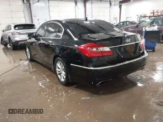 2013 Hyundai Genesis 3.8L with VIN KMHGC4DD3DU247095, listed as a IAAI auction lot 41551023 with 131,038 mi miles. Bid and sale history available at carsss.com. Image 3.