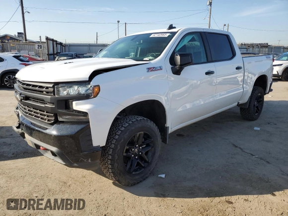 2021 Chevrolet Silverado 1500 LT Trail Boss with VIN 1GCPYFEL4MZ346809, listed as a Copart auction lot 52740965 with 81,499 mi miles and Salvage Title. Bid and sale history available at DreamBid. Image 1.