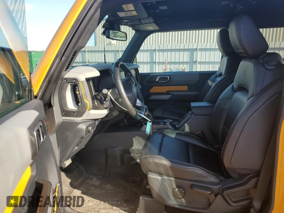 2022 Ford Bronco with VIN 1FMDE5CPXNLA84807, listed as a Copart auction lot 79506224 with 18,470 mi miles and Salvage title. Bid and sale history available at DreamBid. Image 7.