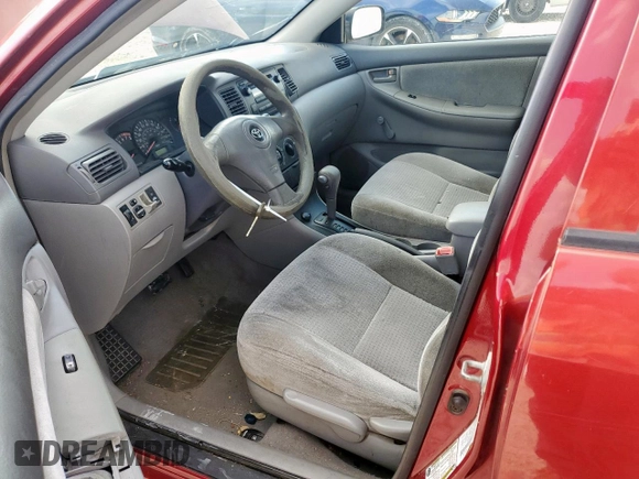 2005 Toyota Corolla CE with VIN 1NXBR32EX5Z443647, listed as a Copart auction lot 60758375 with 293,720 mi miles and Salvage title. Bid and sale history available at DreamBid. Image 7.
