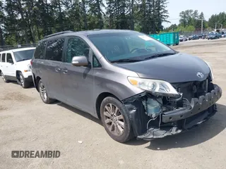 2013 Toyota Sienna XLE with VIN 5TDDK3DC0DS053480, listed as a IAAI auction lot 42207803 with Not Provided miles and . Bid and sale history available at DreamBid. Image 1.