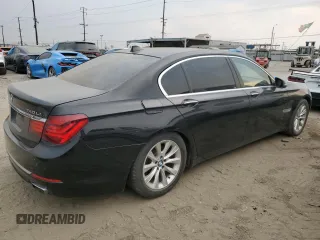 2015 BMW 7 Series 740Li with VIN WBAYE4C50FD947217, listed as a Copart auction lot 87899785 with Not provided miles and Salvage title. Bid and sale history available at DreamBid. Image 3.