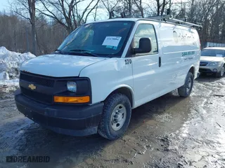 2017 Chevrolet Express Cargo Van with VIN 1GCWGAFF9H1176218, listed as a IAAI auction lot 41678884 with 218,451 mi miles. Bid and sale history available at carsss.com. Image 17.