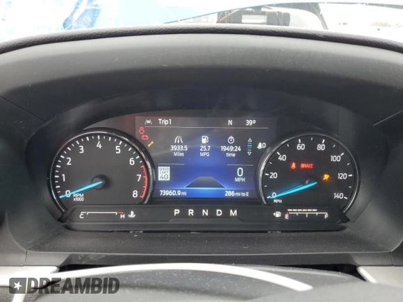 2021 Ford Explorer XLT with VIN 1FMSK8DHXMGB31009, listed as a Copart auction lot 48976155 with 73,960 mi miles and Non Repairable. Bid and sale history available at DreamBid. Image 9.