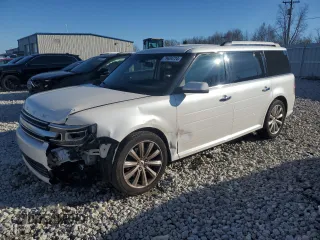 2015 Ford Flex Limited w/EcoBoost with VIN 2FMHK6DT9FBA00263, listed as a Copart auction lot 79604724 with 106,036 mi miles and Clean Title. Bid and sale history available at carsss.com. Image 1.
