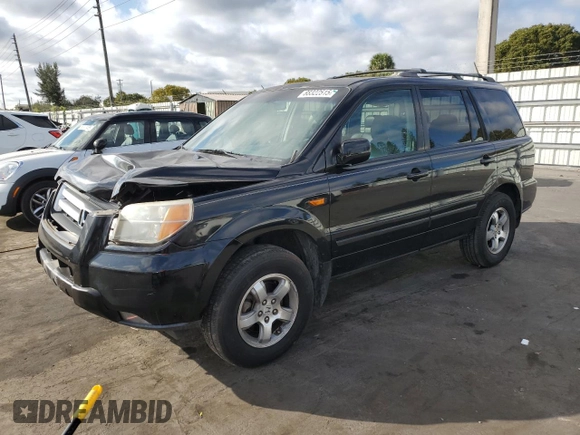 2007 Honda Pilot EX-L with VIN 5FNYF28767B041467, listed as a Copart auction lot 88322515 with 156,403 mi miles and Salvage Title. Bid and sale history available at carsss.com. Image 1.