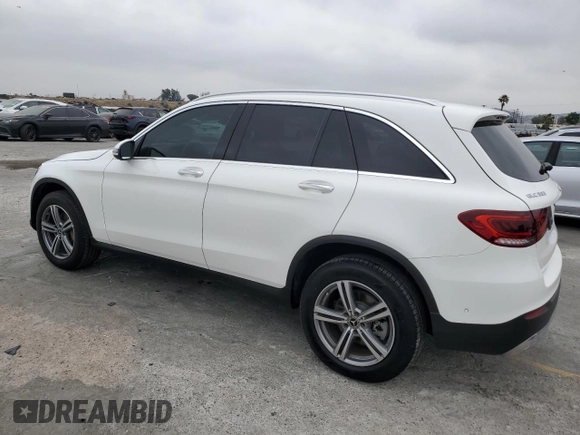 2022 Mercedes-Benz GLC 300 with VIN W1N0G8DB0NV344579, listed as a Copart auction lot 59981025 with 30,483 mi miles and Salvage title. Bid and sale history available at DreamBid. Image 2.
