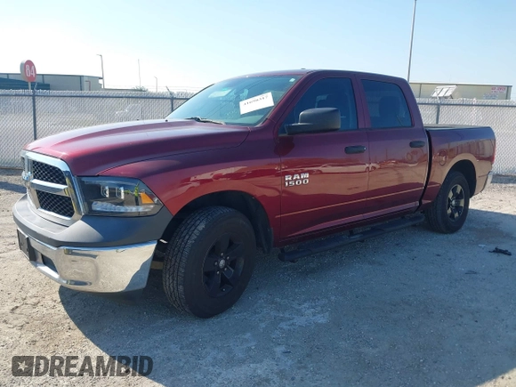 2018 Ram 1500 Express z VIN 1C6RR6KG5JS259672, wystawiony jako IAAI lot #41698317 z przebiegiem 93 789 mil mil oraz . Historia ofert i sprzedaży dostępna na DreamBid. Obrazek 2.