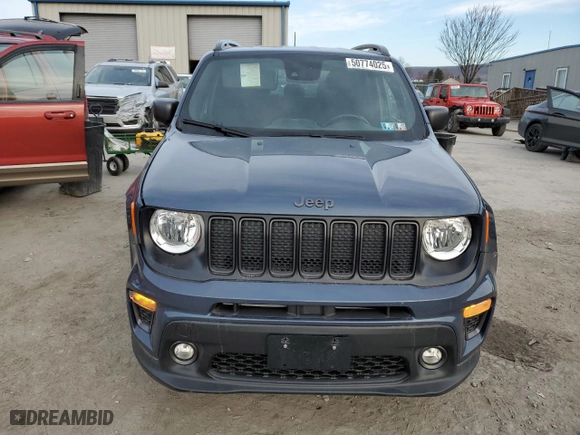 2021 Jeep Renegade Latitude with VIN ZACNJDBBXMPM91733, listed as a Copart auction lot 50774025 with 7,647 mi miles and Salvage Title. Bid and sale history available at carsss.com. Image 5.