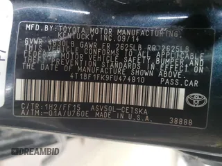2015 Toyota Camry XLE z VIN 4T1BF1FK9FU474810, wystawiony jako Copart lot #47950725 z przebiegiem Nie podano mil oraz Szkoda całkowita • Salvage title. Historia ofert i sprzedaży dostępna na DreamBid. Obrazek 12.