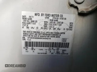 2011 Ford Explorer with VIN 1FMHK8B86BGA54214, listed as a Copart auction lot 41598365 with 191,083 mi miles and Salvage title. Bid and sale history available at DreamBid. Image 13.
