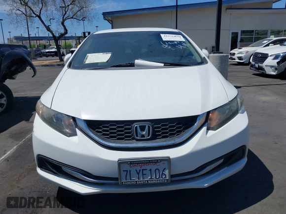 2015 Honda Civic Sedan SE with VIN 19XFB2F70FE258068, listed as a IAAI auction lot 41976430 with 129,246 mi miles. Bid and sale history available at carsss.com. Image 12.