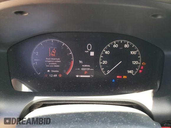 2023 Honda HR-V LX with VIN 3CZRZ2H35PM720497, listed as a Copart auction lot 52847155 with 22,159 mi miles and Salvage title. Bid and sale history available at DreamBid. Image 9.