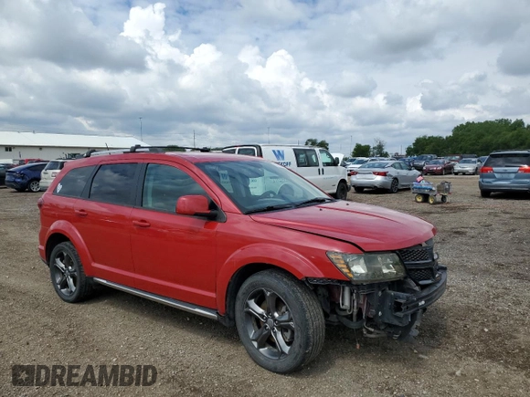 2015 Dodge Journey Crossroad with VIN 3C4PDDGG3FT740635, listed as a Copart auction lot 57762665 with 140,075 mi miles and Salvage title. Bid and sale history available at DreamBid. Image 4.