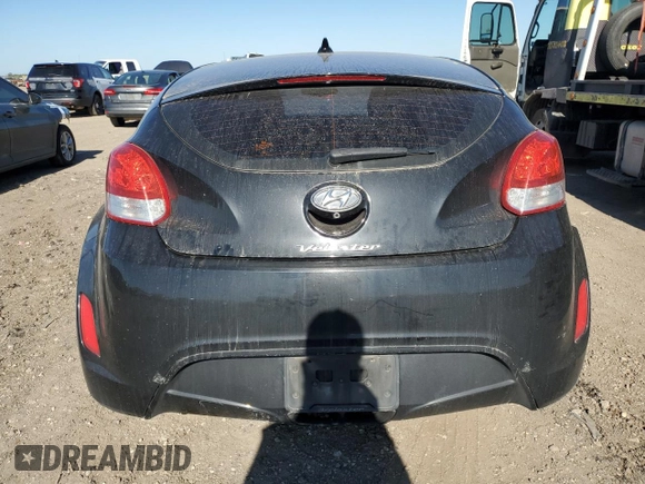 2017 Hyundai Veloster Value Edition with VIN KMHTC6AD6HU318164, listed as a Copart auction lot 48585725 with 112,578 mi miles and Salvage Title. Bid and sale history available at carsss.com. Image 6.