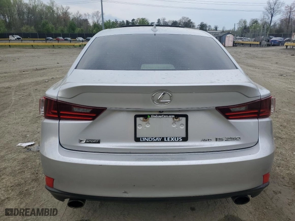 2015 Lexus IS 250 with VIN JTHCF1D22F5018930, listed as a Copart auction lot 51835045 with 118,700 mi miles and Salvage Title. Bid and sale history available at carsss.com. Image 6.
