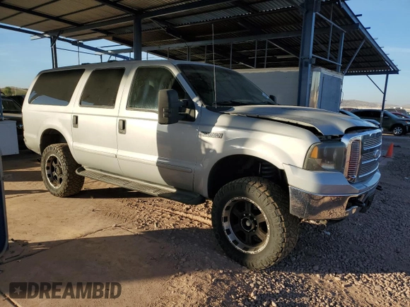 2005 Ford Excursion Special Serv with VIN 1FMNU40L65EB83177, listed as a Copart auction lot 86405534 with 147,144 mi miles and Salvage title. Bid and sale history available at DreamBid. Image 4.