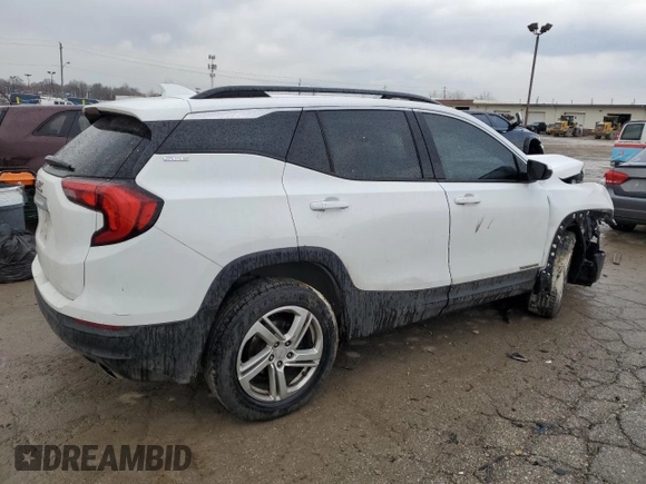 2018 GMC Terrain SLE with VIN 3GKALMEX0JL143404, listed as a Copart auction lot 46843685 with 88,094 mi miles and Salvage Title. Bid and sale history available at carsss.com. Image 3.