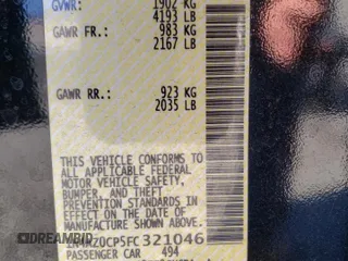 2015 Nissan LEAF SV with VIN 1N4AZ0CP5FC321046, listed as a Copart auction lot 72875012 with 56,265 mi miles. Bid and sale history available at carsss.com. Image 14.