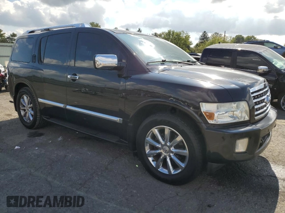 2010 Infiniti QX56 with VIN 5N3ZA0NE9AN908401, listed as a Copart auction lot 73519114 with 178,081 mi miles and Salvage Title. Bid and sale history available at carsss.com. Image 4.