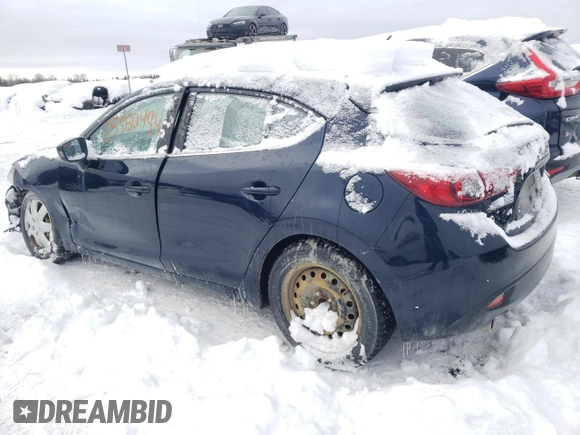2014 Mazda 3 i Touring with VIN JM1BM1L72E1126437, listed as a Copart auction lot 85980494 with 105,853 mi miles and Salvage Title. Bid and sale history available at DreamBid. Image 2.