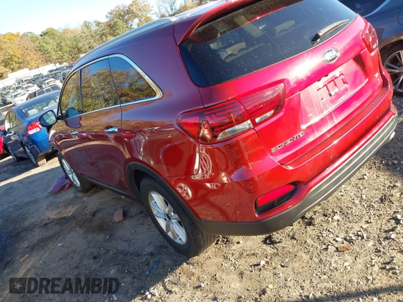 2020 Kia Sorento LX with VIN 5XYPG4A32LG680556, listed as a IAAI auction lot 40864369 with 78,983 mi miles. Bid and sale history available at carsss.com. Image 3.