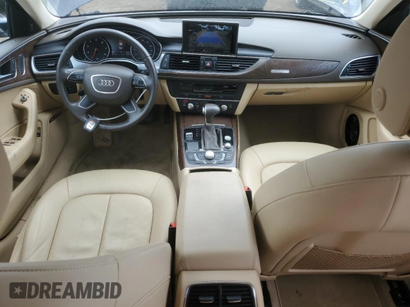 2014 Audi A6 Premium Plus with VIN WAUFGAFC2EN162765, listed as a Copart auction lot 54138005 with 32,580 mi miles and Salvage title. Bid and sale history available at DreamBid. Image 8.
