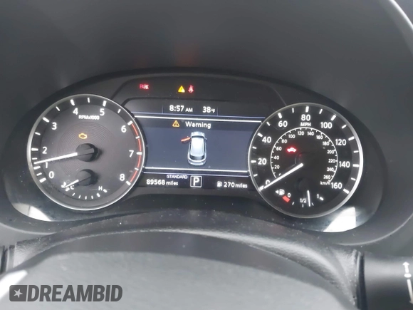 2019 Infiniti QX50 Luxe with VIN 3PCAJ5M32KF118638, listed as a IAAI auction lot 42019300 with 89,568 mi miles and . Bid and sale history available at DreamBid. Image 7.