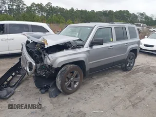 2017 Jeep Patriot Sport with VIN 1C4NJPBAXHD200955, listed as a IAAI auction lot 41597096 with 166,857 mi miles. Bid and sale history available at carsss.com. Image 2.