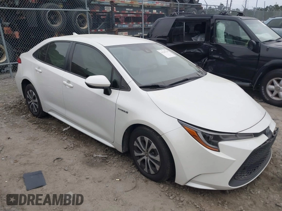 2021 Toyota Corolla Hybrid LE with VIN JTDEAMDE0MJ031684, listed as a IAAI auction lot 41545710 with 40,939 mi miles. Bid and sale history available at carsss.com. Image 13.