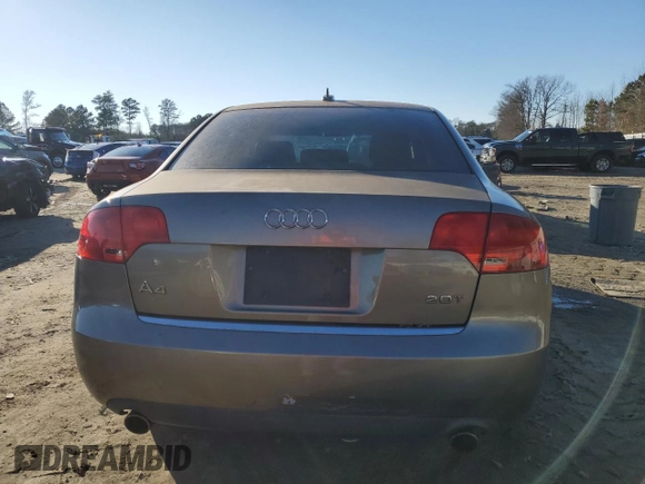 2005 Audi A4 2.0T with VIN WAUAF68E55A479388, listed as a Copart auction lot 87855955 with 103,835 mi miles and Salvage Title. Bid and sale history available at carsss.com. Image 6.