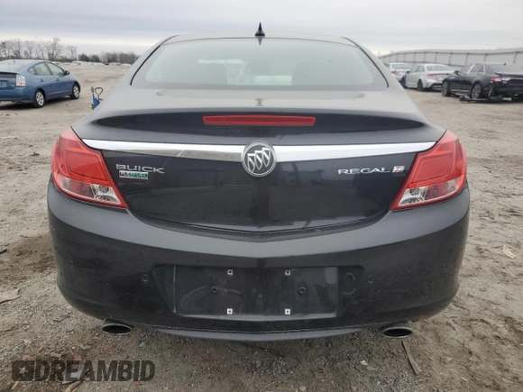 2011 Buick Regal CXL Turbo TO7 with VIN W04G15GVXB1117179, listed as a Copart auction lot 88866075 with 136,210 mi miles and Clean Title. Bid and sale history available at carsss.com. Image 6.