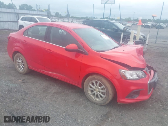 2017 Chevrolet Sonic LT with VIN 1G1JD5SH7H4105396, listed as a IAAI auction lot 42343534 with 122,878 mi miles and . Bid and sale history available at DreamBid. Image 1.