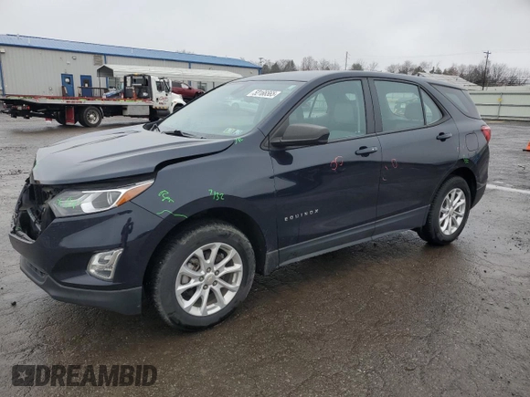 2021 Chevrolet Equinox LS with VIN 3GNAX5EV0MS141383, listed as a Copart auction lot 50166565 with 77,852 mi miles and Salvage title. Bid and sale history available at DreamBid. Image 1.