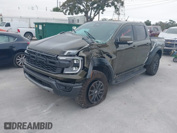2024 Ford Ranger Raptor with VIN 1FTER4LR2RLE05950, listed as a IAAI auction lot 41590870 with 10,891 mi miles. Bid and sale history available at carsss.com. Image 17.