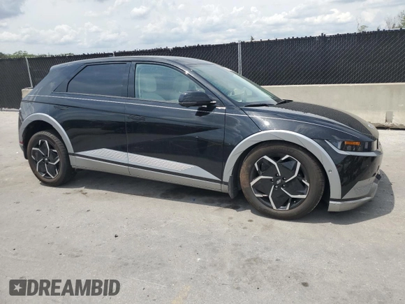 2024 Hyundai Ioniq 5 Limited with VIN KM8KR4DE8RU243715, listed as a Copart auction lot 55913465 with 6,364 mi miles and Salvage title. Bid and sale history available at DreamBid. Image 4.