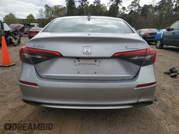 2023 Honda Civic Sedan EX with VIN 2HGFE1F73PH323018, listed as a Copart auction lot 49393895 with 17,712 mi miles and Salvage Title. Bid and sale history available at carsss.com. Image 6.