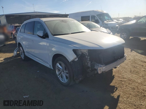 2021 Audi Q7 Premium Plus with VIN WA1LJAF7XMD000584, listed as a Copart auction lot 86115854 with 23,087 mi miles and Salvage title. Bid and sale history available at DreamBid. Image 4.