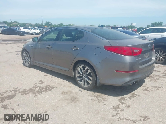 2014 Kia Optima SXL Turbo with VIN 5XXGR4A66EG299014, listed as a IAAI auction lot 42359381 with 150,027 mi miles and . Bid and sale history available at DreamBid. Image 3.