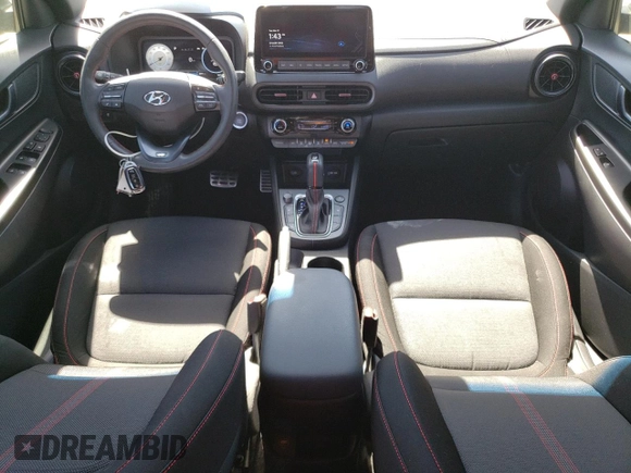 2023 Hyundai Kona N Line with VIN KM8K3CA38PU941480, listed as a Copart auction lot 48387575 with 30,923 mi miles and Salvage Title. Bid and sale history available at carsss.com. Image 8.