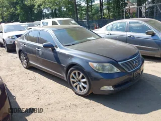 2008 Lexus LS 460 with VIN JTHBL46F485061741, listed as a IAAI auction lot 42631695 with 213,490 mi miles and . Bid and sale history available at DreamBid. Image 1.